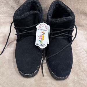 Sporto Insulated Black Suede Ankle Boots SIZE 8.5